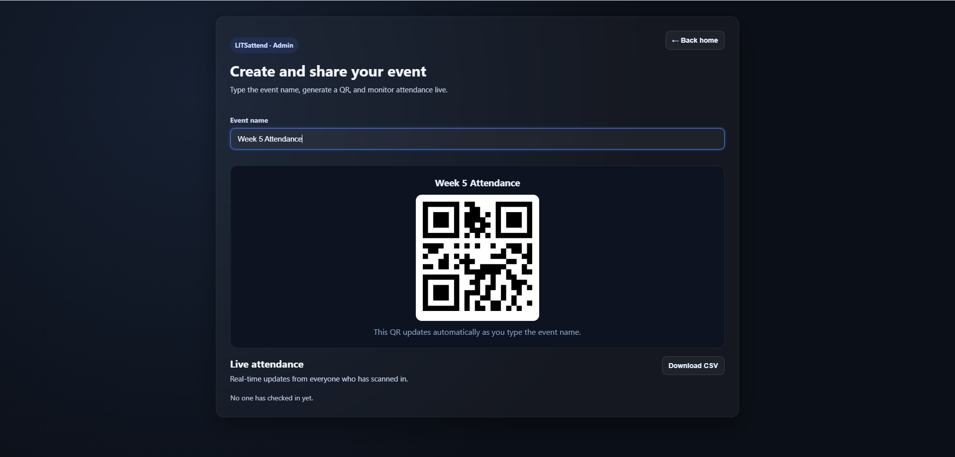 LITSAttend Screenshot 3